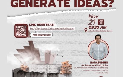 TalkShow Series 3.0 “HOW TO GENERATE IDEAS?”